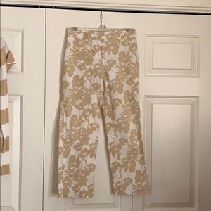 H&M 2 Pairs: Tan & Tan/White Vintage Capri pants. Two for price of one! Bargain!